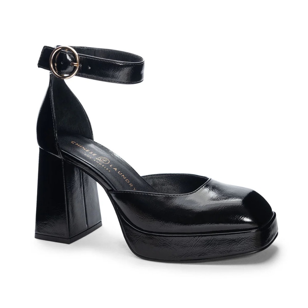 NWOB Chinese Laundry Oaklen Platform Pumps in Black Patent - Women's Size 11